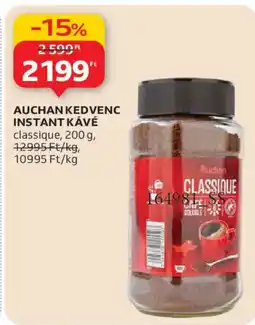 Auchan AUCHAN KEDVENC INSTANT KÁVÉ ajánlat