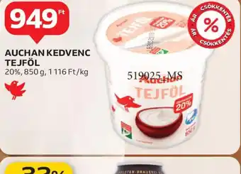 AUCHAN KEDVENC TEJFÖL