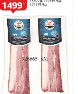 Auchan PRIVÁT HÚS FÜSTÖLT-FŐTT CSÁSZÁRSZALONNA ajánlat