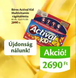 EcoFamily Béres Actival Kid Multivitamin rágótabletta ajánlat