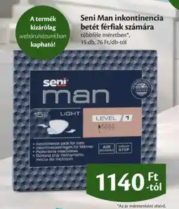 EcoFamily Seni Man inkontinencia betét férfiak számára ajánlat