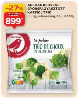 Auchan AUCHAN KEDVENC GYORSFAGYASZTOTT KARFIOL TRIÓ ajánlat
