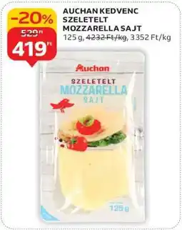 Auchan Auchan Kedvenc Szeletelt Mozzarella Sajt ajánlat