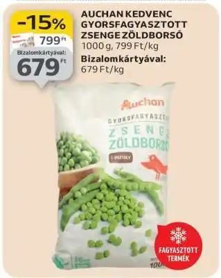 Auchan Auchan Kedvenc Gyorsfagyasztott Zsenge Zöldborsó ajánlat