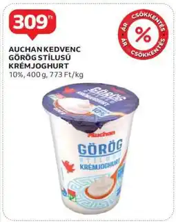 Auchan Auchan Kedvenc Görög Stílusú Krémjoghurt ajánlat