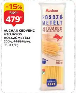 Auchan AUCHAN KEDVENC 4 TOJÁSOS HOSSZÚMETÉLT ajánlat