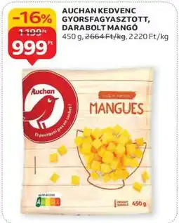 Auchan AUCHAN KEDVENC GYORSFAGYASZTOTT, DARABOLT MANGÓ ajánlat