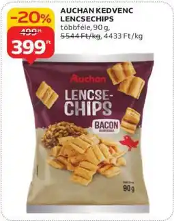 Auchan AUCHAN KEDVENC LENCSECHIPS ajánlat