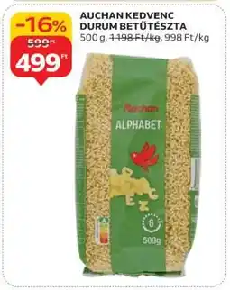 Auchan AUCHAN KEDVENC DURUM BETŰTÉSZTA ajánlat