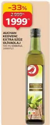 Auchan AUCHAN KEDVENC EXTRA SZŰZ OLÍVAOLAJ ajánlat