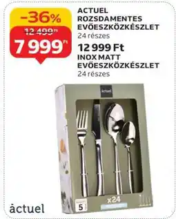 Auchan ACTUEL ROZSDAMENTES EVŐESZKÖZKÉSZLET ajánlat