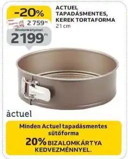 Auchan ACTUEL TAPADÁSMENTES, KEREK TORTAFORMA ajánlat