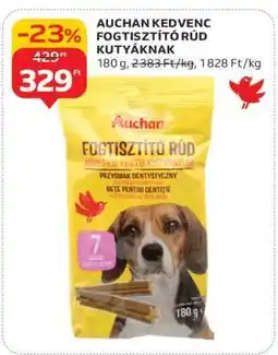 Auchan AUCHAN KEDVENC FOGTISZTÍTÓ RÚD KUTYÁKNAK ajánlat