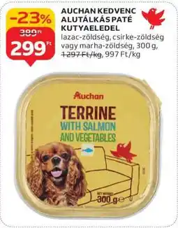 Auchan AUCHAN KEDVENC ALUTÁLKÁS PATÉ KUTYAELEDEL ajánlat