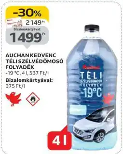 Auchan Auchan Kedvenc Téli Szélvédőmosó Folyadék ajánlat