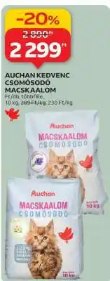 Auchan AUCHAN KEDVENC CSOMÓSODÓ MACSKAALOM ajánlat