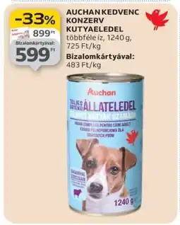 Auchan AUCHAN KEDVENC KONZERV KUTYAELEDEL ajánlat