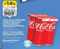 Auchan Coca-Cola, Coke Zero, Cherry Coke vagy Fanta Narancs Szénsavas Üdítőital ajánlat