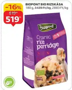 Auchan BIOPONT BIO RIZSKÁSA ajánlat