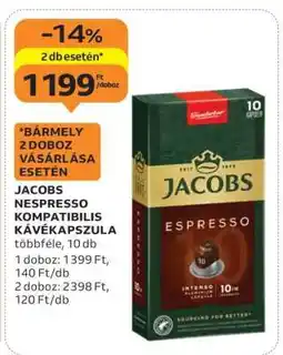 Auchan Jacobs Nespresso Kompatibilis Kávékapszula ajánlat