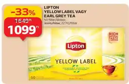 Auchan Lipton Yellow Label vagy Earl Grey Tea ajánlat