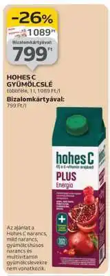 Auchan Hohes C Gyümölcslé ajánlat