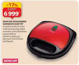 Auchan SENCOR SSM4304RD SZENDVICSSÜTŐ ajánlat
