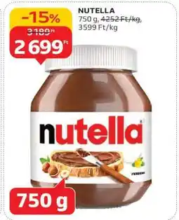 Auchan Nutella ajánlat