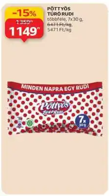 Auchan PÖTTYÖS Túró Rudi ajánlat