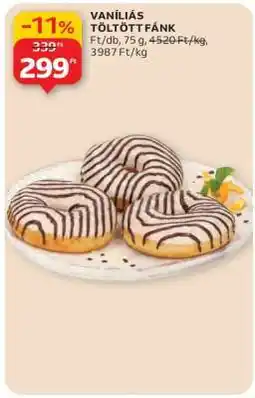 Auchan VANÍLIÁS TÖLTÖTT FÁNK ajánlat