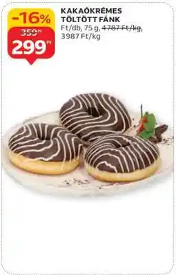 Auchan Kakaókrémes töltött fánk ajánlat