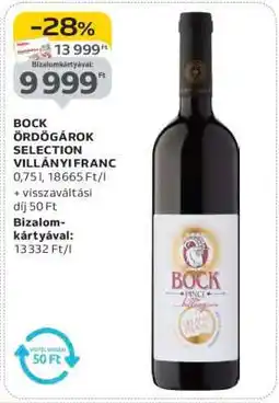 Auchan BOCK ÖRDÖGÁROK SELECTION VILLÁNYI FRANC ajánlat