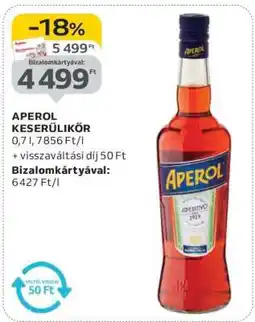 Auchan APEROL KESERŰLIKŐR ajánlat