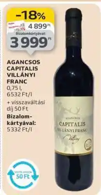 Auchan AGANCSOS CAPITALIS VILLÁNYI FRANC ajánlat