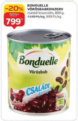 Auchan Bonduelle vörösbabkonzerv ajánlat
