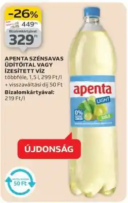 Auchan Apenta Szénsavas Üdítőital vagy Ízesített Víz ajánlat