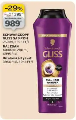 Auchan SCHWARZKOPF GLISS SAMPON ajánlat