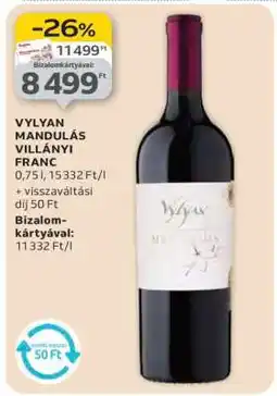 Auchan VYLYAN MANDULÁS VILLÁNYI FRANC ajánlat