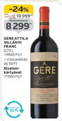 Auchan GERE ATTILA VILLÁNYI FRANC ajánlat