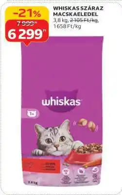 Auchan Whiskas száraz macskaeledel ajánlat