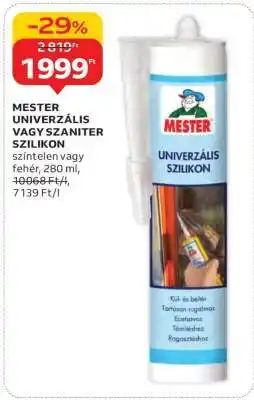Auchan MESTER UNIVERZÁLIS VAGY SZANITER SZILIKON ajánlat