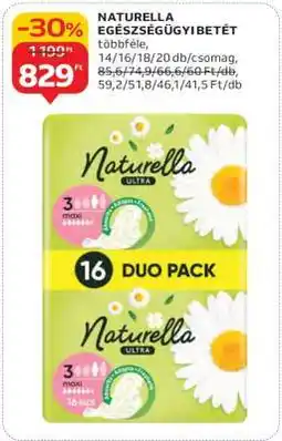 Auchan Naturella egészségügyi betét ajánlat