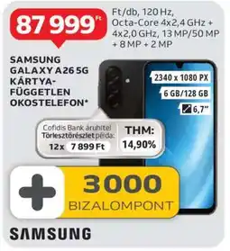 Auchan Samsung Galaxy A26 5G ajánlat