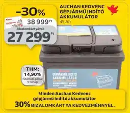 Auchan Auchan Kedvenc Gépjármű Indító Akkumulátor ajánlat
