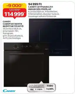 Auchan CANDY CA6NPA3T3ENHB BEÉPÍTHETŐ SÜTŐ ajánlat