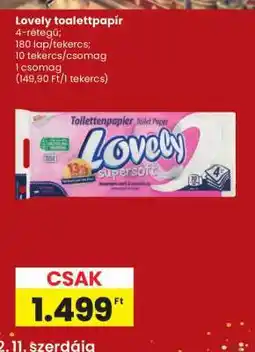 Spar Lovely toalettpapír ajánlat