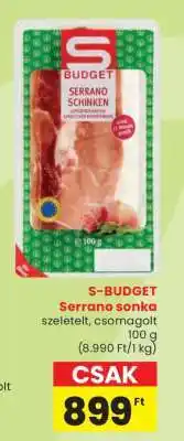 Spar S-BUDGET Serrano sonka ajánlat