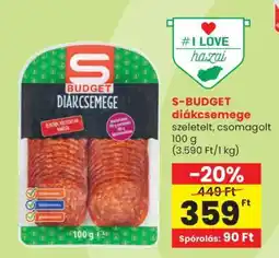 Spar S-BUDGET diákcsemege ajánlat