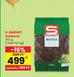 Spar S-BUDGET mazsola ajánlat