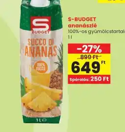 Spar S-BUDGET ananászlé ajánlat